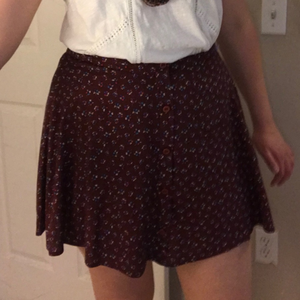 *updated* Lush burgundy circle skirt size L